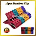 Big Bamboo Cloth Pegs 10's / Penyepit Baju / Cloth Clips. 