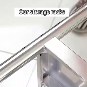 COHF Stainless Steel Kitchen Storage Rack Heavy Duty Metal Shelf Organizer for Microwave Oven Pots and Appliances Space Saving Pantry Storage