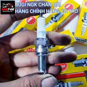 Bugi NGK CPR8EA-9 chân dài có trở kháng hàng chính hãng NGK cho xe Wave S110 Future Neo Future 125Fi Future X Air Blade các đời Nouvo 456