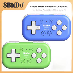 Original 8Bitdo Micro Mini Wireless Game Controller Pocket-sized Ultra-portable Bluetooth and Wired Gamepad for Switch Android and Raspberry Pi