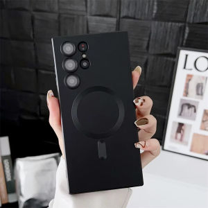 Soft Shockproof Magnetic Case For Magsafe Samsung Galaxy S26 Ultra S25 S24 S22 S21 Plus S20 FE Edge With Lens Protector Cover
