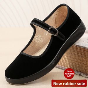 HEYUNXIANG | Black Working Cloth Shoes