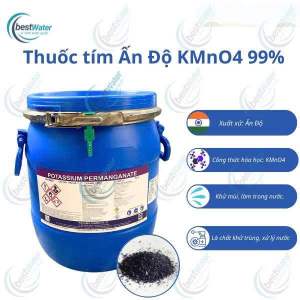 Tím Ấn Độ – KMnO4 (25kg/thùng) xử lý nước cá cảnhdùng trong Nuôi trồng Thuỷ sản