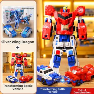 QIMINGXING | Magnetic Transformable 2-in-1 Robot Car Toy