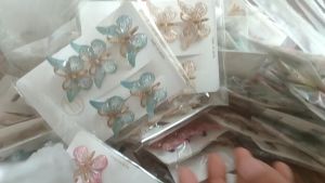 Small Mini Butterfly Hairclips 5 Pcs/Set for Women Girls and Kids Hair Ornaments