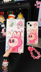 Frame Labubu Besar untuk iPhone 11-15 Pro MAX & Casing Silikon Tahan Benturan