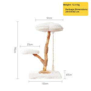 CMISSTREE | Multi Level Real Wood Cat Tree Large