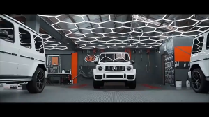Garage Light Hexagon Lights Lamp 220V LED Tube Honeycomb Ceiling Lighting For Auto Car Body Repair LED Workshop