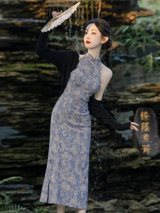 Elegant Young Womens Chinese Style Cheongsam Dress Waist-Cinching High-Quality Summer Fashionable Traditional National Costume