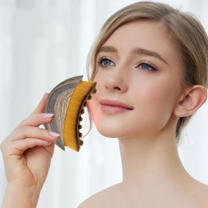 Bàn Chải Mặt Thải Độc Bạch Huyết Dùng Cho Việc Chải Khô & Massage Dẫn Lưu Bạch Huyết Tạo Hình Cằm Và Đường Viền Hàm Làm Săn Chắc Da