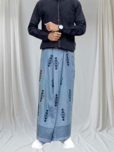 ERAL FASHION-SARUNG PRIA DEWASA INSTAN MOTIF SARWON WARNA HITAM
