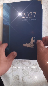 PASTOR’S PLANNER 2027 - Blue (Gifts) (Bible) (Christian Books) (Souvenirs) (Journals) (Notebooks)