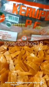 Kerupuk Bawang Pedas PF Asli Medan 500gr - Bahan Mentah - Kerupuk Rasa Bawang Enak dan Gurih