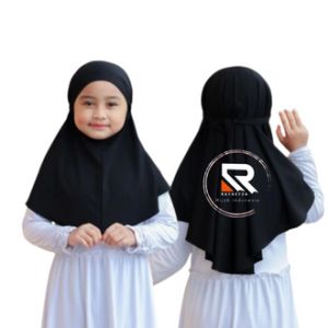 Hijab Bergo Anak Jersey Premium / Jilbab Bergo Tali Jersey TK SD