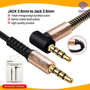 [COD] NANVAN PREMIUM KABEL AUX JACK 3.5MM NEW MODEL GAMING