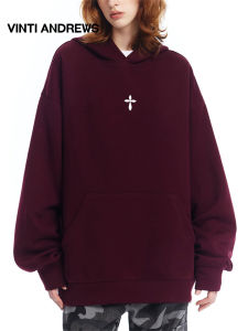 Warm Cotton Hooded Couple Sweatshirt Medium-long