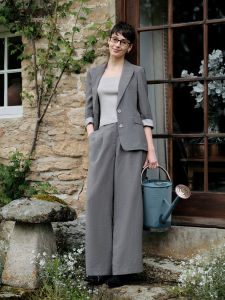 Gloria | Triacetate Wide Leg Trousers