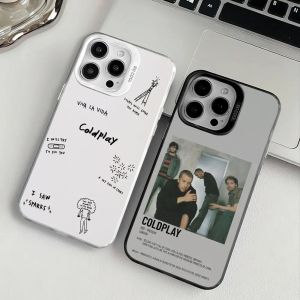 C-Coldplay Rapper Cool Phone Case For IPhone 17 16 15 14 13 12 11 Pro Max Air Matte Laser Aurora Shockproof Phone Case