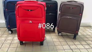 [ขยาย+มุมกันกระแทก+ขนาด32นิ้ว] กระเป๋าเดินทางผ้า กระเป๋าเดินทางล้อลาก กระเป๋าล้อลาก ขนาด 20 24 28 32 นิ้ว ซิปกันขโมย Luggage Suitcase