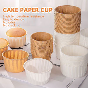 50pcs 3oz Coating Process Muffin Chocolate Cupcake Sweetmeats Liner Bakeware Baking Cup Mold
