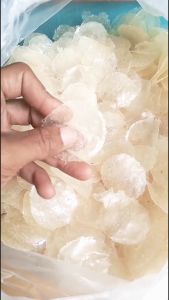 KRIPCA 2 KG MENTAH / keripik kaca bahan mentah Siap Olah Bulat tipis putih