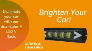 CPA 1PC 4LED V FLASH WHITE-YELLOW 20W (6S) (11570)