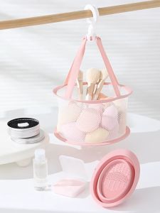 [Blink] Multipurpose Makeup Brush Basket Drying Net with Hook Rack Foldable 化妆刷晾晒网 Jaring Pengering Berus -MU37
