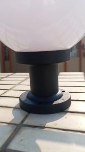 SXH  Electric Ball Lamp Post Head Lamp Garden Lamp Door Post Ball Lamp White Ball Lamp Round Ball Post Head Lamp