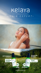 Kelaya Hair Expert Anti-Hairfall Shampoo 100ml + Conditioner 190g Sampo Non SLS Rambut Rontok Parah