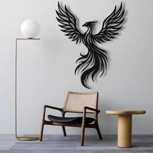 CIFbuy | CIFBUY Sắt Nghệ Thuật Treo Tường Phượng Hoàng Hình Bóng Vintage Thần Thoại Điêu Khắc Chống Thấm Nước Trang Trí Nhà Treo Quà Tặng