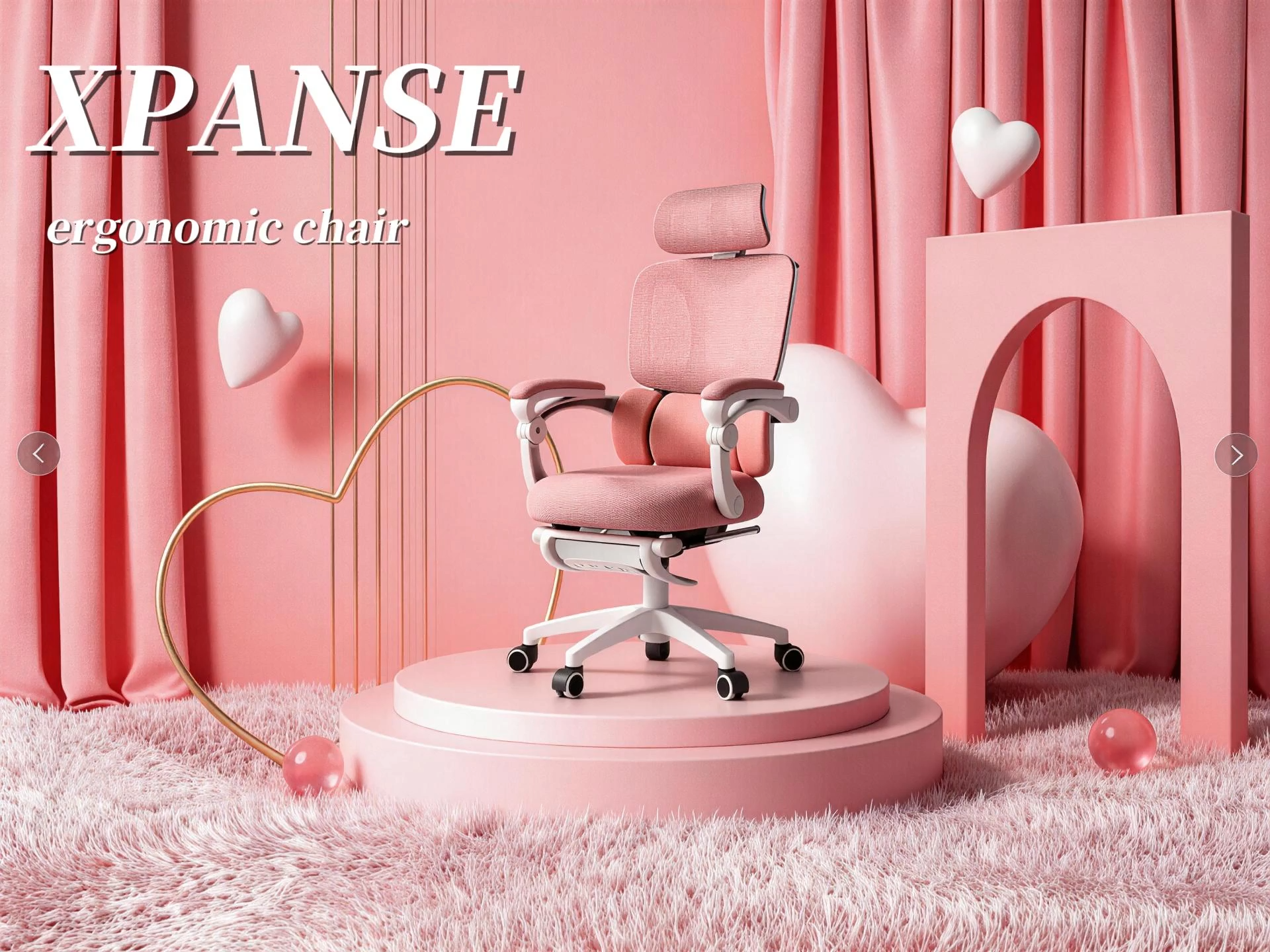 XPANSE Premium Latex Office Study Chair For Girl Ergonomic Chair Multiple Colors 【30 Day Free Trial】