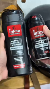 Combo Gel Tắm Gội Xịt Khử Mùi Cơ Thể Intesa Nhập Khẩu Từ Ý Tặng Dao Cạo Từ Hàn Quốc