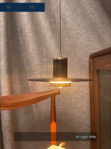 Đèn Nhà Hàng Đèn Bàn Ăn Quầy Bar Đèn Thiết Kế Hình Đĩa Bay Dễ Dàng Nâng Lên Hạ Xuống Ánh Sáng Ba Màu