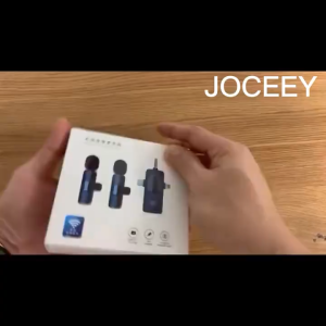 ORI TaffSTUDIO Mic Mik Microphone Wireless Clip On Hp untuk android konten live 3in1 isi 2 3.5mm K15