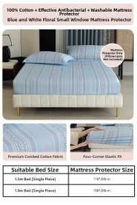 Water star | Printed Cotton Bed Sheet Cover for Dormitory
