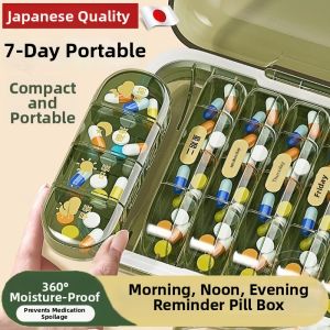 NAIFUNA | Weekly Medication Organizer Sealed Reminding Box