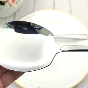 Z-Gadget⚡1/3/5pcs 21cm Stainless Steel Large Serving Spoon Large Dinner Spoon Thicken Buffet Serving Spoon Sharing Spoon