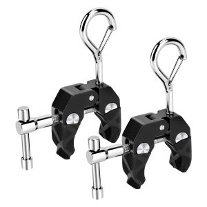 SANLIKE 2pcs Car Roof Tent Tarp Clamp with Climbing Clip Hook Heavy Duty Super Crab Clamp Clip for SUVs Camping Tarps Awnings Hanging Flower Baskets and Tableside Hangings