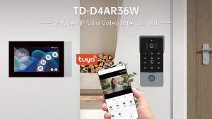 TUYA Wireless WiFi Video Doorbell Smart Touch Screen APP Home Intercom Kit For Security