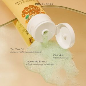 Facial wash anzora original - sabun anzora glowing acne pembersih wajah - haymay beaute