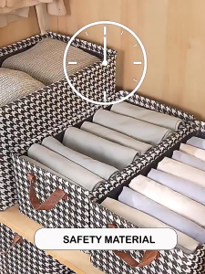 Large Capacity Foldable Clothes Storage Box with Lid Clothes Organizer Kotak Baju storage organizers 衣服收纳盒