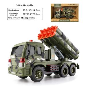 Mô Hình Xe tăng Quân Sự có Tên Lửa và Chức Năng quán Tính