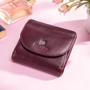 คุณภาพสูงคลัทช์ขนาดเล็กสำหรับผู้หญิงกระเป๋าเก็บบัตรกระเป๋าเงินขนาดเล็ก Dompet Koin แฟชั่นกระเป๋าใส่เงินของผู้หญิงหนังแท้