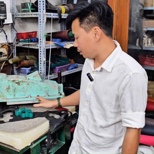 Ví da mini nam da bò thật thương hiệu Longdo Leather - Sen 3