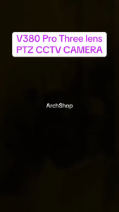 V380 12 MP three-lens solar camera equipped with 3 pan-tilt zoom lenses IP67 level waterproof rating built-in artificial intelligence human detection function and two-way audio transmission function.