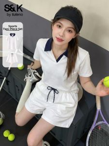 BALENO | Sports Suit for Women Running Playing Polos T-shirt Shorts Set
