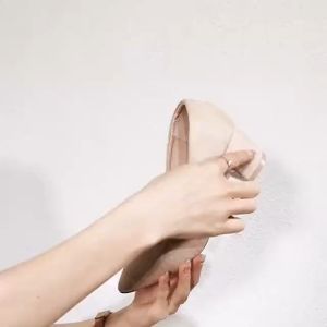 2 Inch Korean Suede Pointed Toe Black Office Work Block Heel Shoes for Women