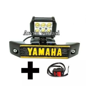 PAKET LAMPU TEMBAK 12 LED + BREKET KUMIS YAMAHA PNP RX KING RX S RX K TEBAL
