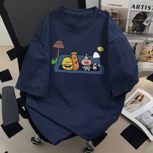 SUOSHE | Plus Size Cartoon Style Cotton T-Shirt