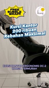 [FREE BUBBLE WRAP] LLS Kursi Kantor Kursi Kerja Kursi Belajar Kursi Ergonomis Angkat Putar Mesh Hidrolik Kursi Staff Kursi Boss Kursi Jaring Murah OC-2 Sandaran Dapat Direbahkan dengan Headrest